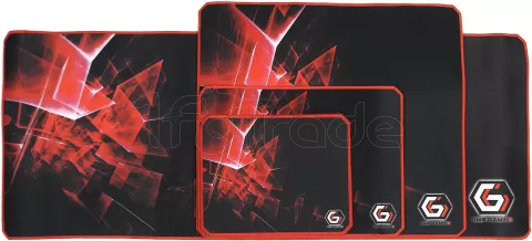 Photo de Tapis de souris Gamer Gembird GamePro - Taille S (Noir/Rouge)