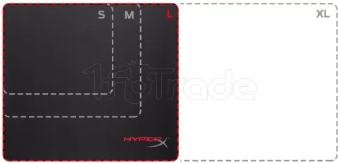 Photo de Tapis de souris Gamer HyperX Fury S Pro - Taille L (Noir)