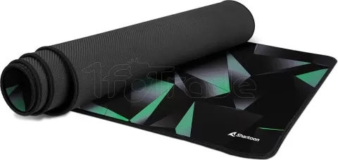 Photo de Tapis de Souris Sharkoon Skiller SGP30 - Taille XXL (Gris/Vert)