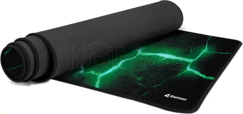 Photo de Tapis de Souris Sharkoon Skiller SGP30 - Taille XXL (Noir/Vert)