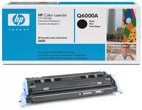 Photo de Toner Noir HP  LaserJet 1600/2600 (Q6000A) - 2500 pages