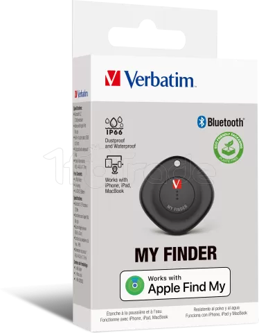 Photo de Tracker Bluetooth porte clé Verbatim My Finder pour Apple (Noir)