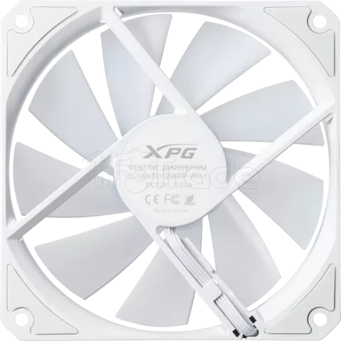 Photo de Ventilateur de boitier Adata XPG Vento R RGB - 12cm (Blanc)