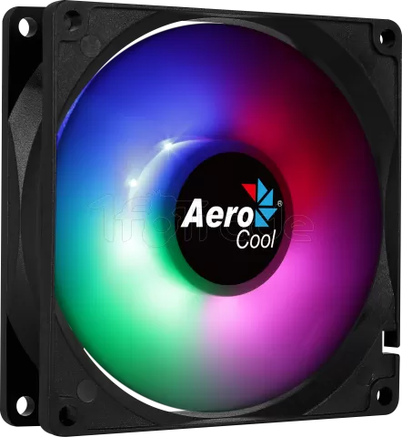 Photo de Ventilateur de boitier AeroCool Frost RGB 9cm (Noir)