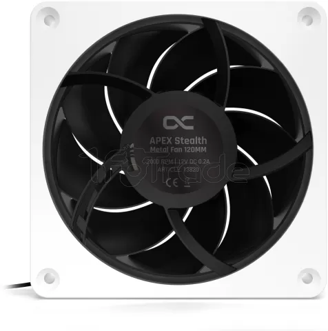 Photo de Ventilateur de boitier Alphacool Apex Stealth Metal - 12cm (Blanc)