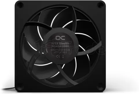 Photo de Ventilateur de boitier Alphacool Apex Stealth Metal - 12cm (Noir)