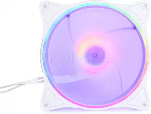 Photo de Ventilateur de boitier Alphacool Rise Aurora RGB - 14cm (Blanc)