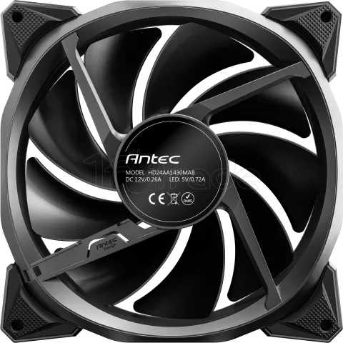 Photo de Ventilateur de boitier Antec Fusion T3 RGB - 14cm (Noir)