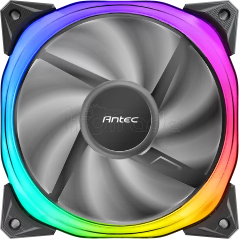 Photo de Ventilateur de boitier Antec Fusion V2 RGB - 12cm (Noir)