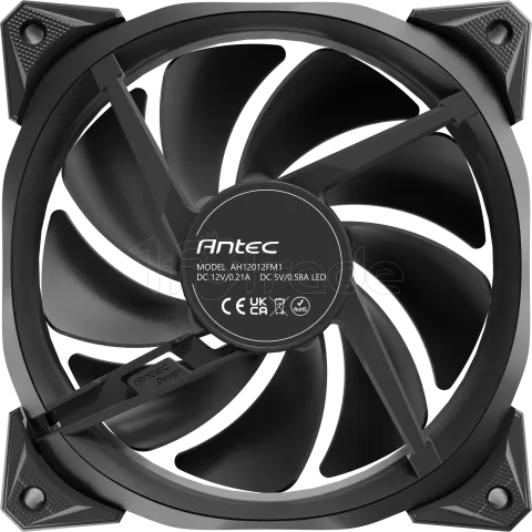 Photo de Ventilateur de boitier Antec Fusion V2 RGB - 12cm (Noir)