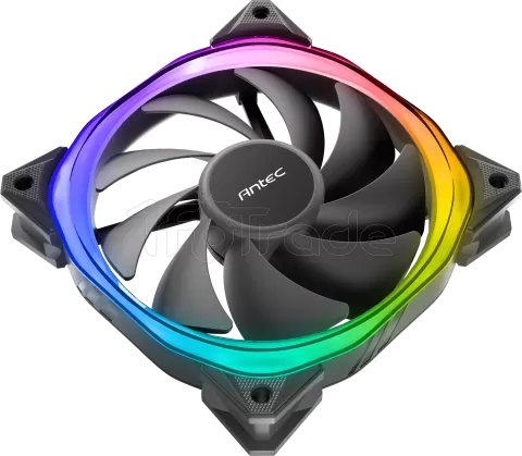 Photo de Ventilateur de boitier Antec Fusion V2 RGB - 12cm (Noir)