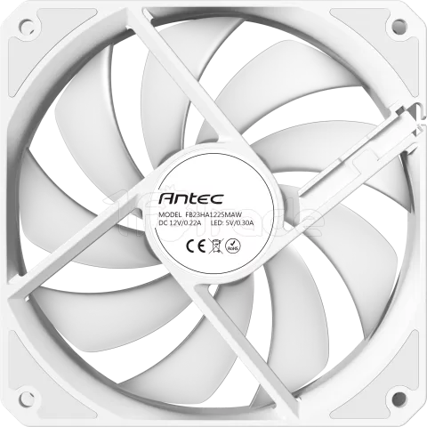 Photo de Ventilateur de boitier Antec P12 Reverse RGB - 12cm (Blanc)