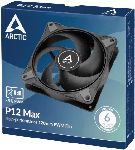 Photo de Ventilateur de boitier Arctic P12 Max - 12cm (Noir)