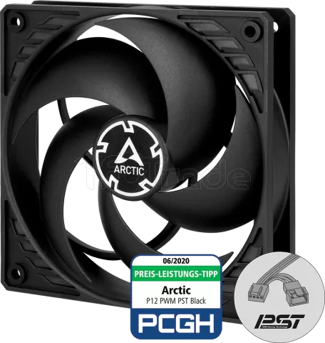 Photo de Ventilateur de boitier Arctic P12 PST - 12cm (Noir)