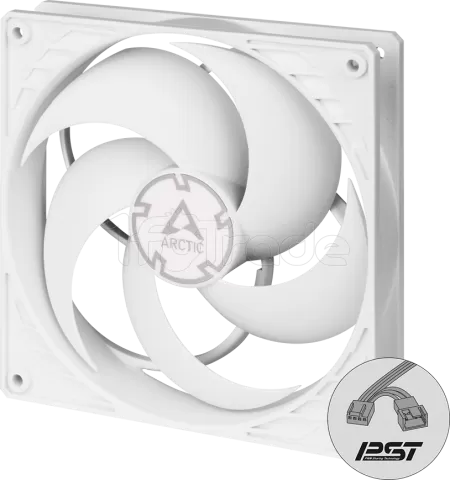 Photo de Ventilateur de boitier Arctic P14 PST - 14cm (Blanc)