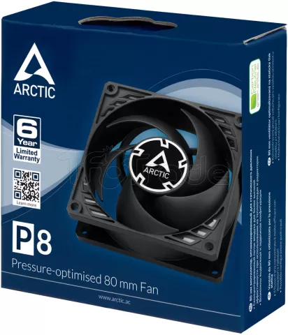 Photo de Ventilateur de boitier Arctic P8 - 8cm (Noir)