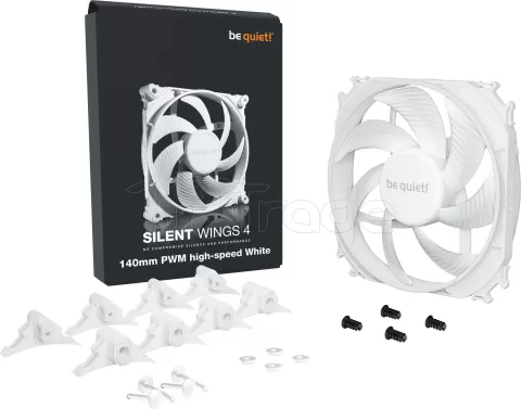 Photo de Ventilateur de boitier be quiet! Silent Wings 4 Haute-vitesse - 14cm (Blanc)