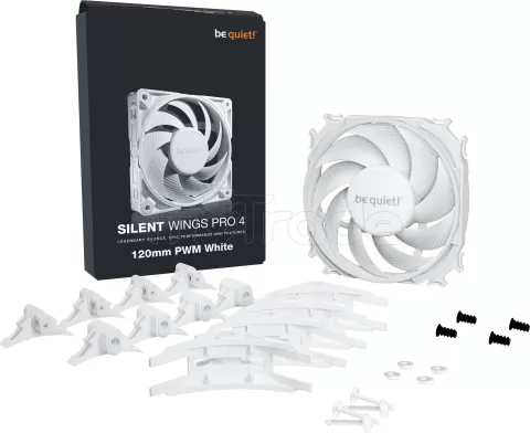 Photo de Ventilateur de boitier be quiet! Silent Wings 4 Pro - 12cm (Blanc)