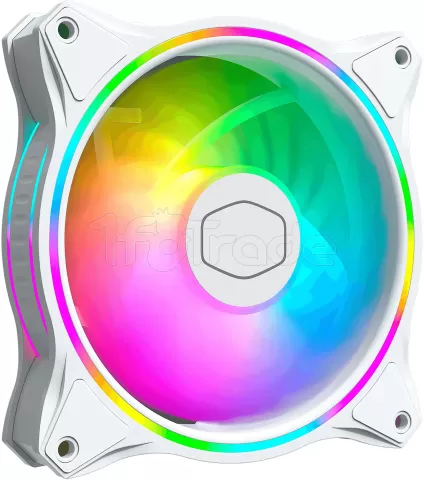 Photo de Ventilateur de boitier Cooler Master MasterFan MF120 Halo RGB 12cm (Blanc)