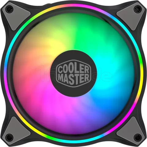 Photo de Ventilateur de boitier Cooler Master MasterFan MF120 Halo RGB 12cm (Noir)