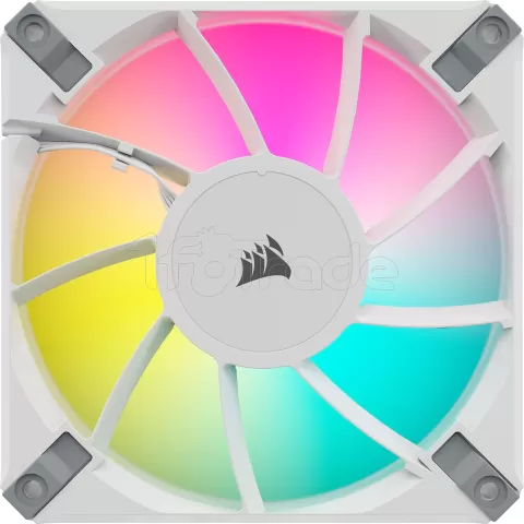 Photo de Ventilateur de boitier Corsair iCue AF Elite RGB - 12cm (Blanc)