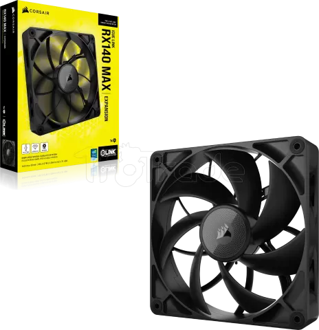 Photo de Ventilateur de boitier Corsair iCue Link RX Max - 14cm (Noir)