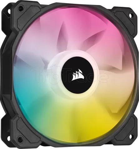 Photo de Ventilateur de boitier Corsair iCue SP120 Elite Performance PWM RGB - 12cm (Noir)