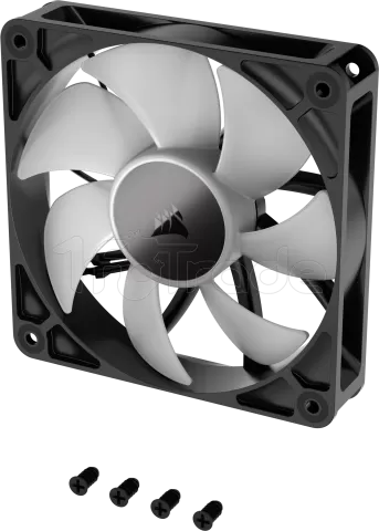 Photo de Ventilateur de boitier Corsair RS RGB - 12cm (Noir)