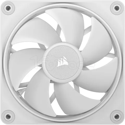 Photo de Ventilateur de boitier CorsairiCue Link LX RGB - 12cm (Blanc)