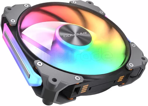 Photo de Ventilateur de boitier Cougar Apolar RGB - 12cm (Noir)