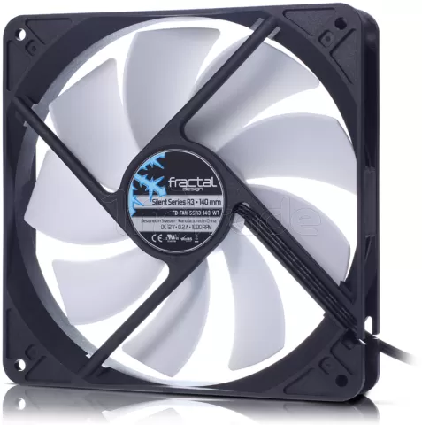 Photo de Ventilateur de boitier Fractal Design Silent Series R3 - 140mm (Noir/Blanc)