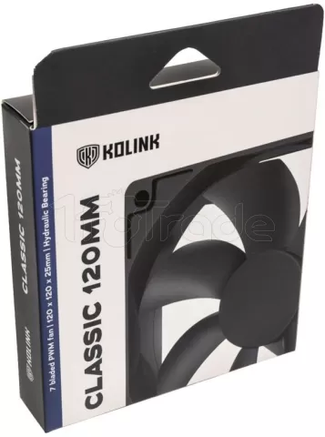 Photo de Ventilateur de boitier Kolink Classic PWM 12cm (Noir)