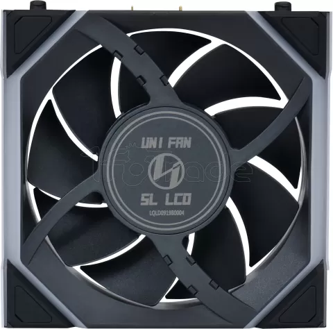 Photo de Ventilateur de boitier Lian Li Uni Fan SL Wireless LCD RGB - 12cm (Noir)