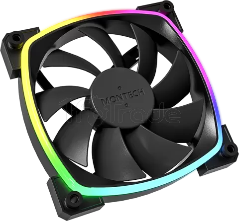 Photo de Ventilateur de boitier Montech AX120 RGB - 12cm (Noir)