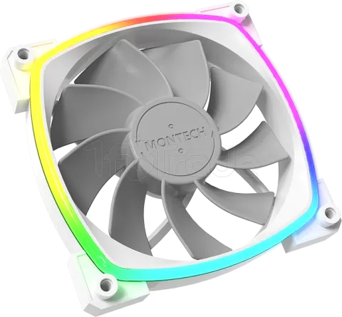 Photo de Ventilateur de boitier Montech RX120 RGB - 12cm (Blanc)