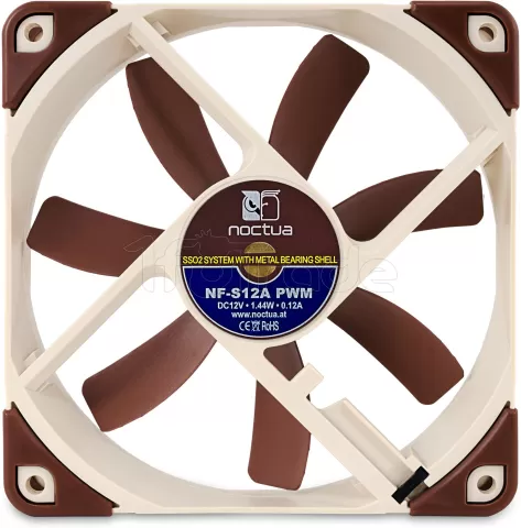 Photo de Ventilateur de boitier Noctua  NF-S12A PWM (12cm)