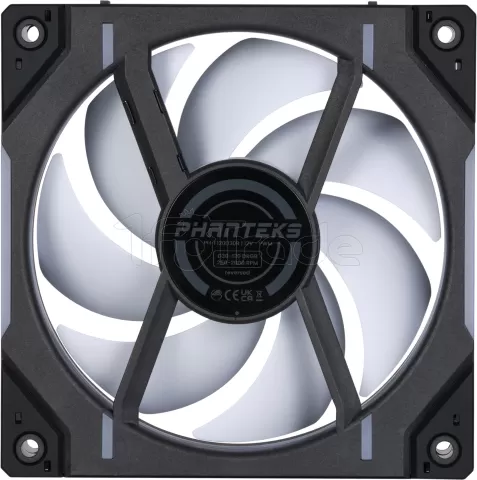 Photo de Ventilateur de boitier Phanteks D30 Reverse Airflow RGB - 12cm (Noir)