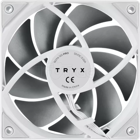 Photo de Ventilateur de boitier Tryx Rota Pro - 12cm (Blanc)