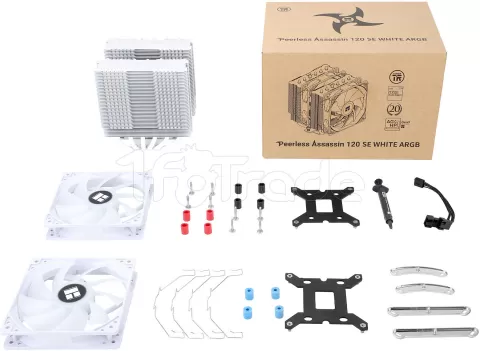 Photo de Ventilateur pour processeur Thermalright Peerless Assassin 120 SE RGB (Blanc)