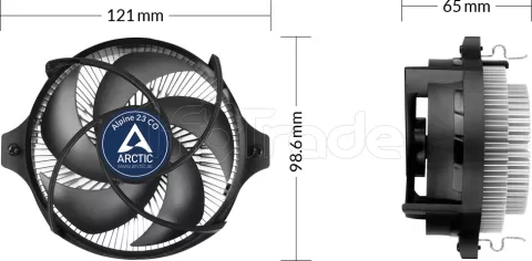 Photo de Ventilateur processeur Arctic Alpine 23 Continuous Operation (Noir)