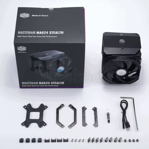 Photo de Ventilateur processeur Cooler Master MasterAir MA624 Stealth PWM