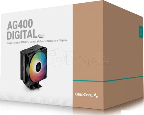 Photo de Ventilateur processeur DeepCool AG400 Digital BK RGB (Noir)