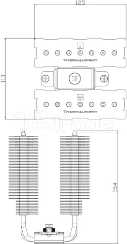 Photo de Ventilateur Processeur Thermalright Phantom Spirit 120 SE RGB (Noir)