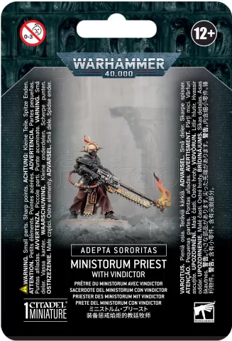 Photo de Warhammer 40k - Adepta Sororitas Pretre du Ministorum avec Vindictor