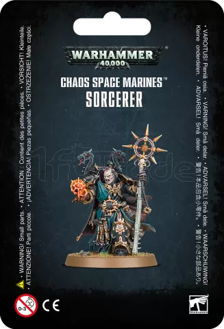 Photo de Warhammer 40k - Space Marine du chaos Sorcier (2019)