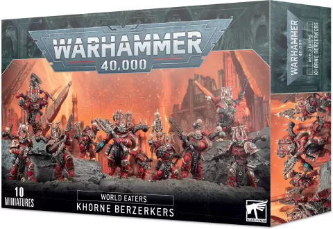 Photo de Warhammer 40k - Space Marine du Chaos World Eaters Berserkers de Khorne