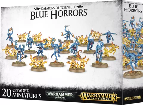 Photo de Warhammer AoS & 40k - Chaos Daemons Horreurs Bleu et Horreurs Brimstone de Tzeentch