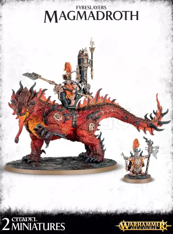 Photo de Warhammer AoS - Fyreslayers Runefather on Magmadroth