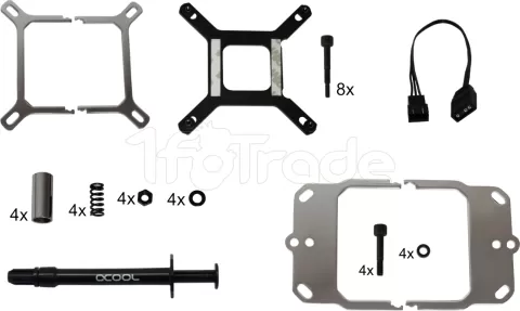 Photo de Waterblock CPU Alphacool Eisblock XPX Aurora RGB (Transparent/Argent)