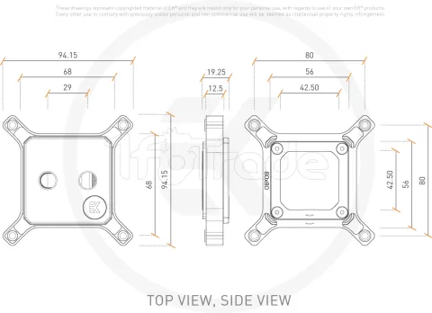 Photo de Waterblock CPU Ekwb EK-Quantum Magnitude Intel 20xx DRGB (Argent/Transparent)